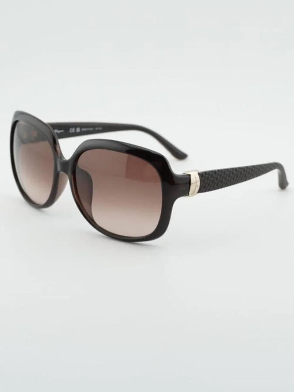 Salvatore Ferragamo SF739SA 210 Sunglasses Brown Rectangle Frame, Brown Lenses